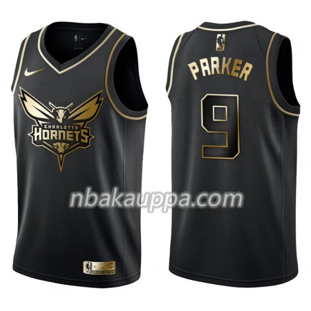 Charlotte Hornets Tony Parker 9 Nike Musta Golden Edition Pelipaidat Swingman - Miesten
